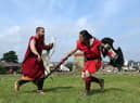A previous year's Arbeia Roman Festival taking place in South Shields.