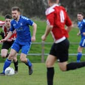 Northern League Division 2 football between Sunderland West End (red/white) and Jarrow FC, played at Nissan Sports Complex.