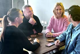 L-R  Linzi Cormack, SEO Team Lead, Andy Taylor, Team Lead, Lucy Stirman, SEO Executive, Nathan Georg