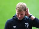 Eddie Howe reacts during Bournemouth's defeat to Newcastle United in July 2020.