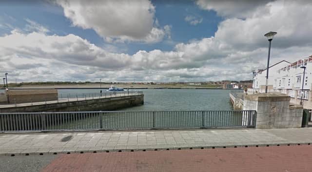 The marina development is proposed for the former Brigham and Cowan dock