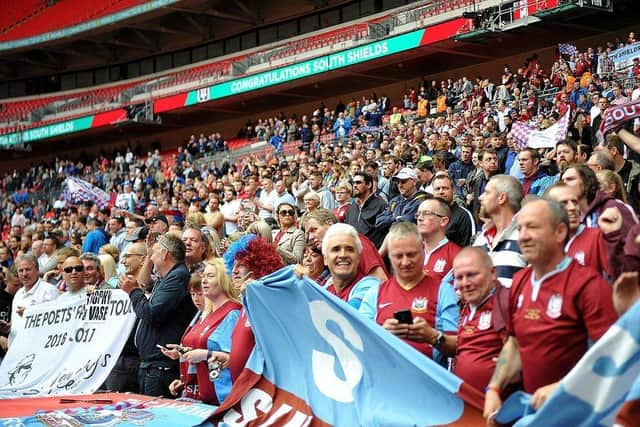 Mariners fans at Wembley