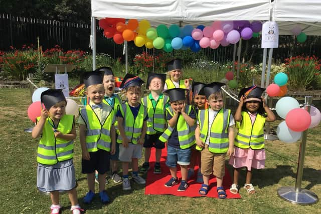Children from Nurserytime Kindergarten in South Shields enjoyed a graduation celebration at North Marine Park.