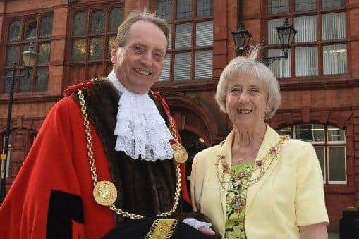 Former mayor of South Tyneside, Cllr Alan Smith, seen here with his wife Moira, has died at the age of 76.
