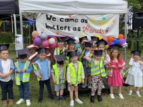 Youngsters from Nurserytime South Shields at their 'graduation' event.