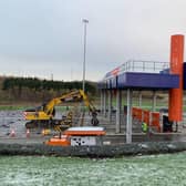 Work to remove the toll booths is underway.