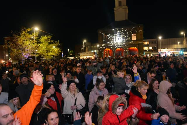 The 2021 South Shields Christmas lights switch-on.