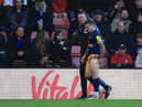 Kieran Trippier of Newcastle United receives medical treatment during the Premier League match between Southampton FC and Newcastle United at Friends Provident St. Mary's Stadium on November 06, 2022 in Southampton, England. (Photo by David Cannon/Getty Images)