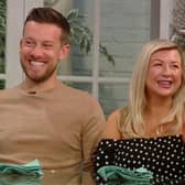 Chris and Rosie Ramsey on BBC show Saturday Kitchen. 
(Screengrab from BBC)