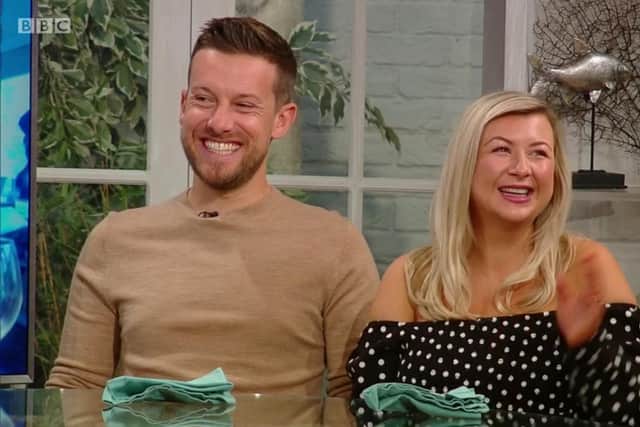 Chris and Rosie Ramsey on BBC show Saturday Kitchen.
(Screengrab from BBC)