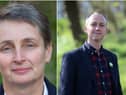Kate Osborne, Jarrow MP (left); David Francis, leader of the Green Party at borough council and representative for the Beacon and Bents ward (right).