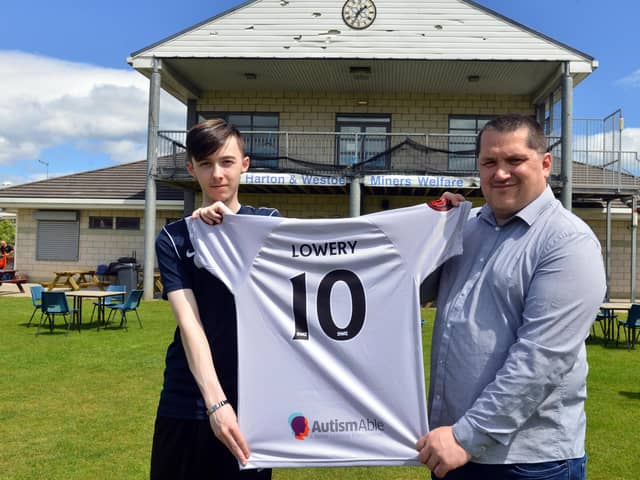 Charity football match organised is being organised by Jordan Newcombe and Karl Mawson (r) for AutismAble and The Bradley Lowery Foundation.