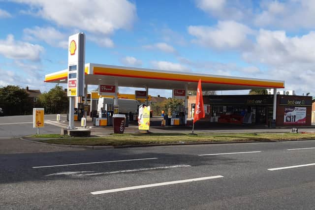 Shell on Boldon Lane was quiet but only had a limited supply of fuel.