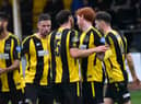 Hebburn Town players celebrate during last weekend's 3-2 win over Sunderland RCA.