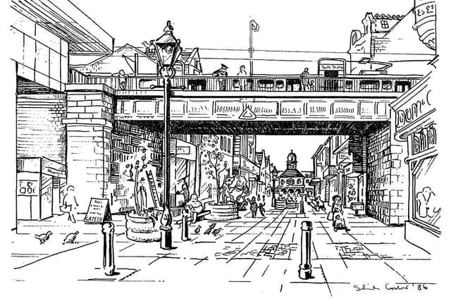 Sheila's 1986 drawing of King Street.