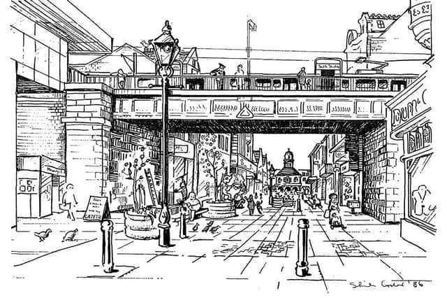 Sheila's 1986 drawing of King Street.