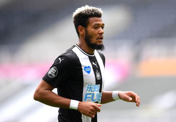 Joelinton looks on during the Premier League match between Newcastle United and Sheffield United.