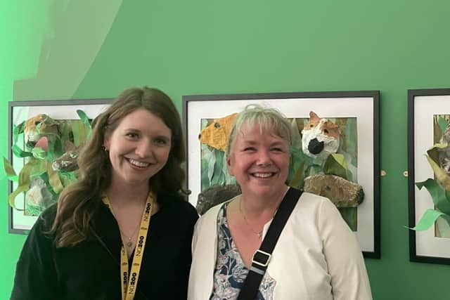 Catherine Heath, the Take One Picture Programme Manager with Art Co-ordinator Katie Tozer