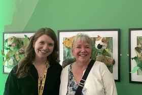 Catherine Heath, the Take One Picture Programme Manager with Art Co-ordinator Katie Tozer
