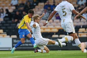 Josh Hawkes fires Sunderland into the lead at Vale Park