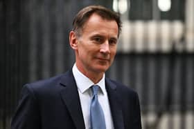 Chancellor Jeremy Hunt pictured leaving 10 Downing Street on Friday, October 14. Picture: Leon Neal/Getty Images.
