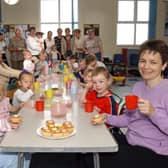 Mums and toddlers at St Margaret's in South Shields raised £500 for charity thanks to their 2004 tea party.
