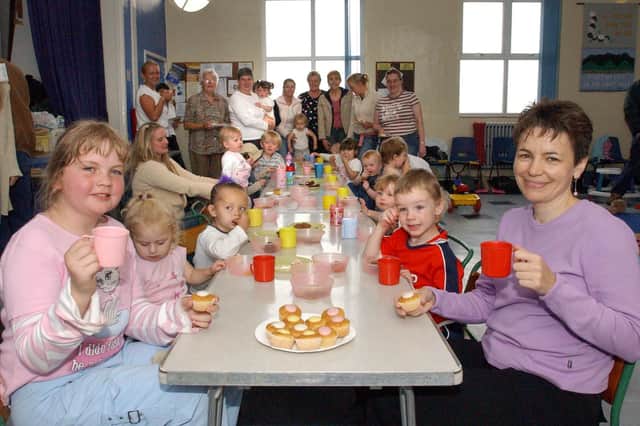 Mums and toddlers at St Margaret's in South Shields raised £500 for charity thanks to their 2004 tea party.