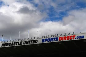 Sports Direct signage at St James's Park.