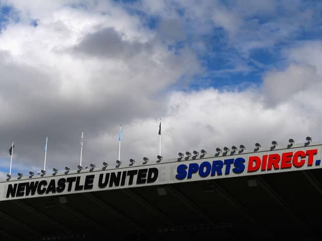 Sports Direct signage at St James's Park.