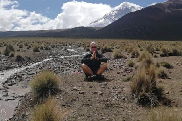 Adventurer Steve Berry in Bolivia.