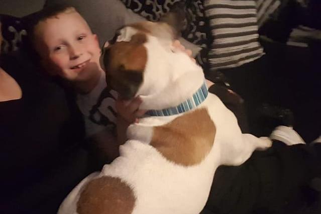 Danielle Parr said: "Ernie our frenchie has been there to cheer up my son with being in lockdown. Ernie has been there to play with and getting our son out the house for walks.”