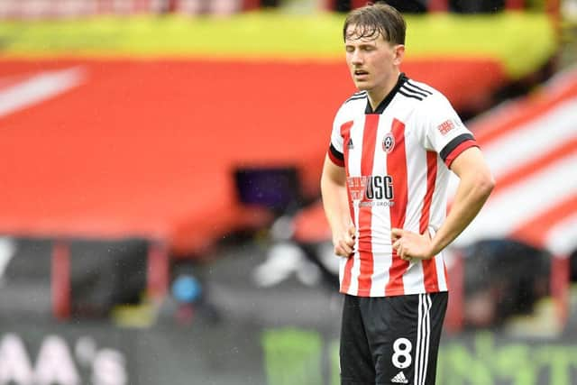 Newcastle United are credited with interest in Sheffield United midfielder Sander Berge. (Photo by PETER POWELL/POOL/AFP via Getty Images)