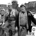 Back to 1982 and a scene showing the last shift at Boldon Colliery.