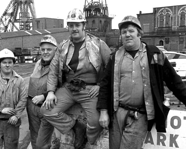 Back to 1982 and a scene showing the last shift at Boldon Colliery.