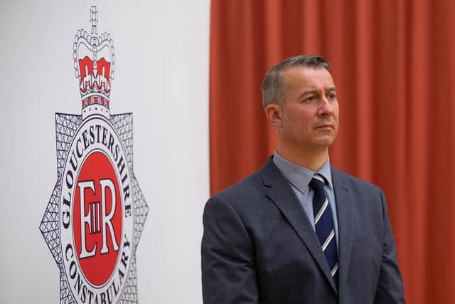 Senior Investigating Officer DCI John Turner of Gloucestershire Constabulary talks to the media as excavation work is to begin after police found "possible evidence" of where Mary Bastholm, a suspected teenage victim of serial killer Fred West may be buried.