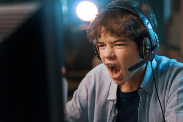 Ofcom found that more than half of children who game online played sometimes with people they have never met. Photo posed by model