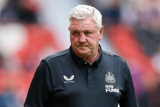 Newcastle United head coach Steve Bruce. (Photo by Charlotte Tattersall/Getty Images)