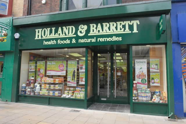 Holland and Barrett in King Street.