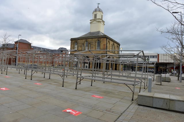 South Shields has hosted a market for hundreds of years, but traders had to stay away.