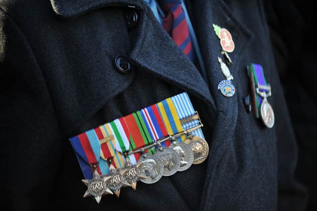 Picture from a previous year's Remembrance Sunday Service at Westoe Cenotaph, South Shields.