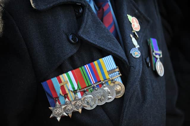 Picture from a previous year's Remembrance Sunday Service at Westoe Cenotaph, South Shields.
