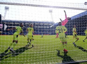 Martin Dubravka of Newcastle United tips a shot over the bar during the Premier League match between West Bromwich Albion and Newcastle United at The Hawthorns on March 07, 2021 in West Bromwich, England.