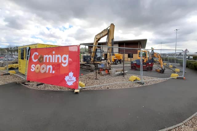 Work is being carried out at the Tim Hortons cafe  site at the Galleries in Washington, which used to be a Frankie and Benny's restaurant.