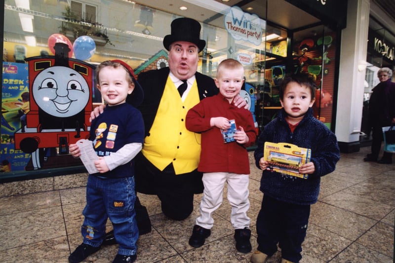 Who remembers when the Fat Controller from Thomas the Tank Engine dropped in to the Early Learing Centre at Medowhall in Sheffield as part of a national tour in 2001?