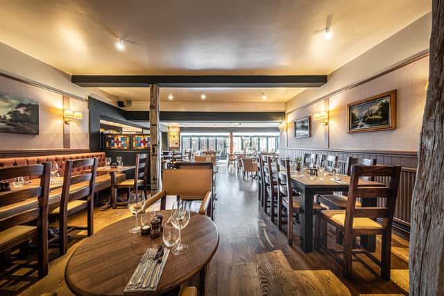 The Feathers' atmospheric restaurant