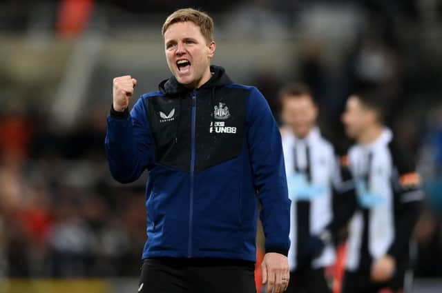 Eddie Howe at the final whistle.