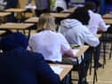 Pupils sitting exams Pic: John Devlin