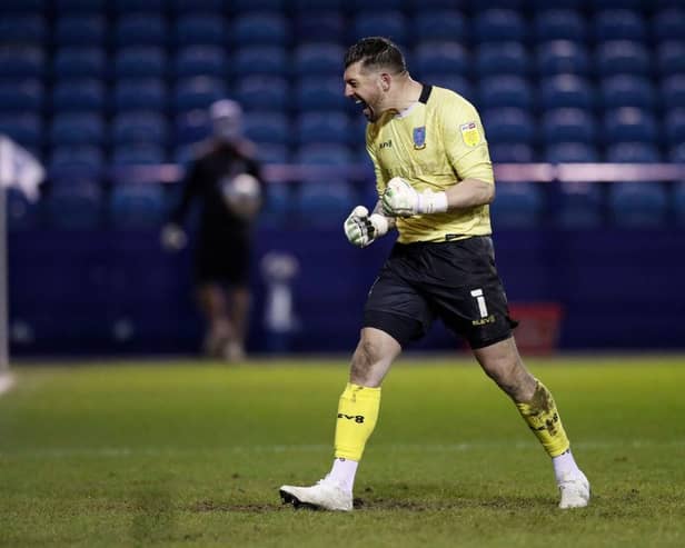 Keiren Westwood playing for Sheffield Wednesday.