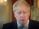 Prime Minister Boris Johnson speaking at the Great Northern Conference today.