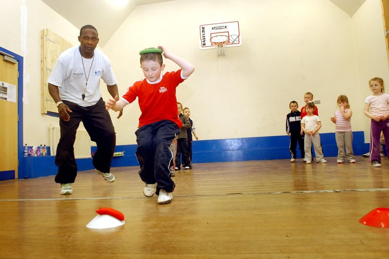 A fitness session at Horden Youth and Community Centre in 2007. Can you spot someone you know in this photo?